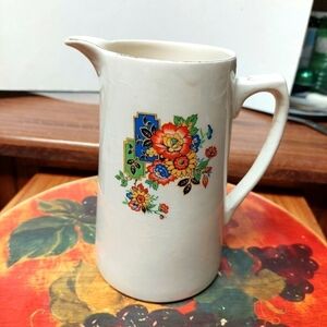 Antique* Royal Art Pottery Longton Ceramic Pitcher
